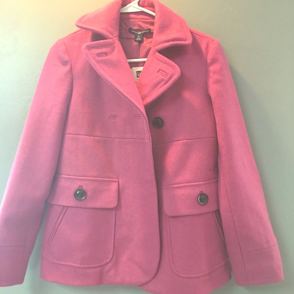 Pink pea coat